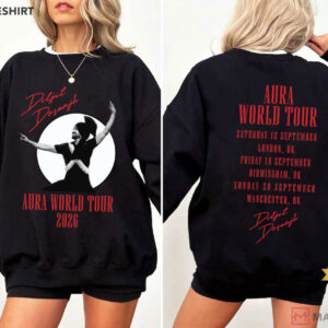 Diljit Dosanjh Aura World Tour 2026 Punjabi Music T Shirt (1)