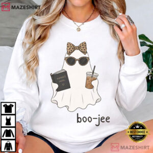 Halloween Boo Jee Ghost Funny Graphic T Shirt (1)