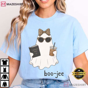 Halloween Boo Jee Ghost Funny Graphic T Shirt (3)