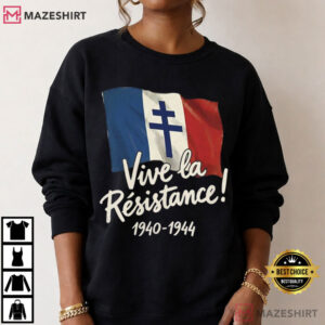 Vive La Résistance French Flag 1940 1944 T Shirt (4)