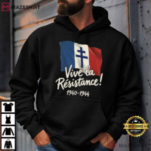Vive La Résistance French Flag 1940 1944 T Shirt (1)
