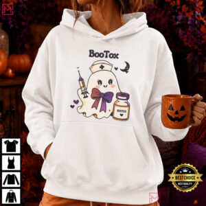 Boo Tox Ghost Nurse Halloween Funny T Shirt (1)