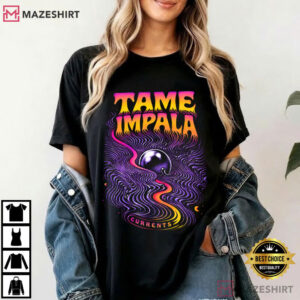 Tame Impala Currents Psychedelic Orb Retro Wave T Shirt (4)