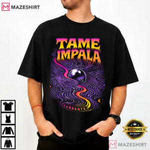 Tame Impala Currents Psychedelic Orb Retro Wave T-Shirt