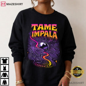 Tame Impala Currents Psychedelic Orb Retro Wave T Shirt (2)