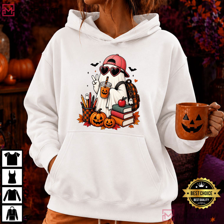 Halloween Back To School Spooky School Ghost T-Shirt Halloween Back To School Spooky School Ghost T-Shirt