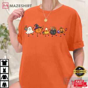 Halloween Teacher Cute Spooky School T Shirt (4)