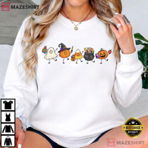 Halloween Teacher Cute Spooky School T Shirt (2)