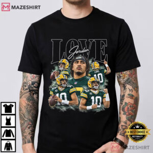 Jordan Love Green Bay Packers Football Game Day Graphic T Shirt (4)