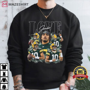 Jordan Love Green Bay Packers Football Game Day Graphic T Shirt (1)