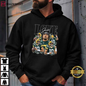 Jordan Love Green Bay Packers Football Game Day Graphic T Shirt (2)
