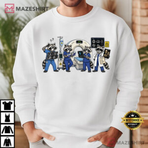 Radiology Tech Funny Xray Raccoon Radiographer T Shirt (2)