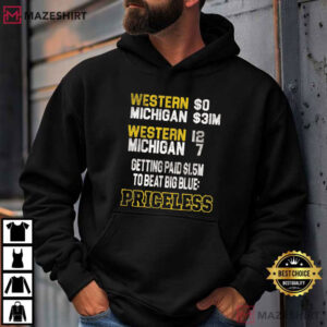 Western Michigan Michigan Wolverines College Football T Shirt (2)