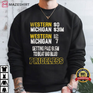Western Michigan Michigan Wolverines College Football T Shirt (3)