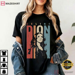 Céline Dion 90s Vintage 2026 Diva Merch Paris Tour T Shirt (3)