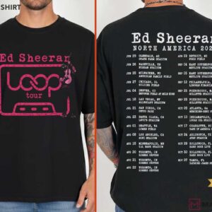 Ed Sheeran 2026 Loop Tour North America Concert Fan T-Shirt