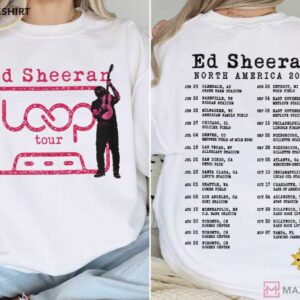 Ed Sheeran 2026 Loop Tour North America Concert Fan T Shirt (2)