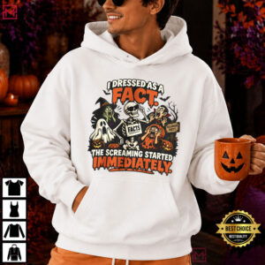 I Dressed As A Fact Funny Conservative Halloween Political Humor T Shirt (2)