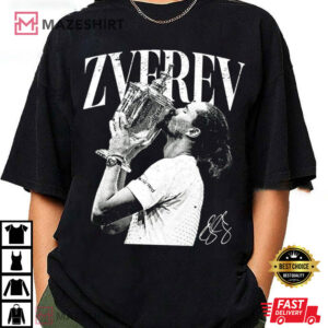 Alexander Zverev Win US Tennis Retro 90s T-Shirt