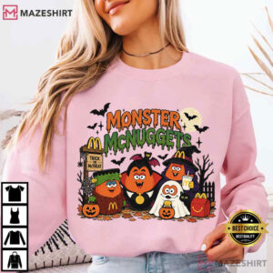 Monster McNuggets Halloween Funny McDonalds Vintage Spooky T Shirt (4)
