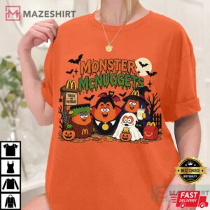 Monster McNuggets Halloween Funny McDonalds Vintage Spooky T Shirt (1)