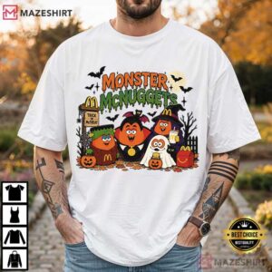 Monster McNuggets Halloween Funny McDonalds Vintage Spooky T Shirt (2)