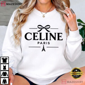 Parisian Chic Paris French Style Coquette Bow Graphic T Shirt (3)