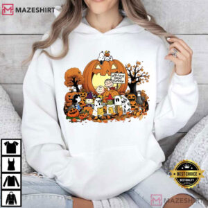 Peanuts Halloween Snoopy Pumpkin Fall T Shirt (3)