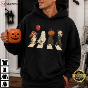Spooky Crossing Halloween Abbey Road Parody Spooky Season T Shirt (3)