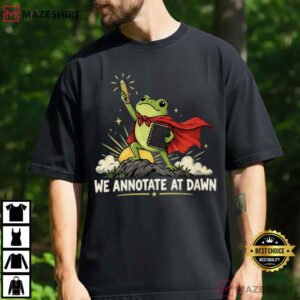 Frog English Teacher We Annotate At Dawn T Shirt (2)
