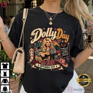 Dolly Day 9 To 5 Country Music Vintage Nashville Cowgirl T-Shirt