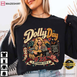 Dolly Day 9 To 5 Country Music Vintage Nashville Cowgirl T Shirt (2)