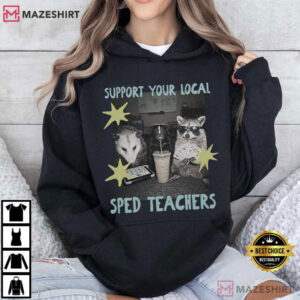 SPED Special Education Raccoon Teacher T Shirt (3)