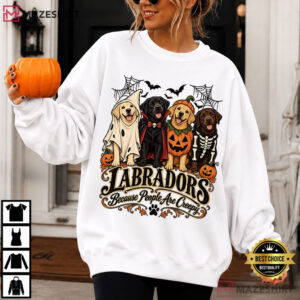 Halloween Labrador Retriever Dogs Funny T Shirt (4)