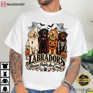 Halloween Labrador Retriever Dogs Funny T Shirt (1)