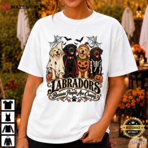 Halloween Labrador Retriever Dogs Funny T Shirt (2)
