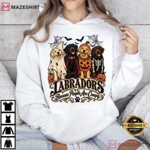 Halloween Labrador Retriever Dogs Funny T Shirt (3)