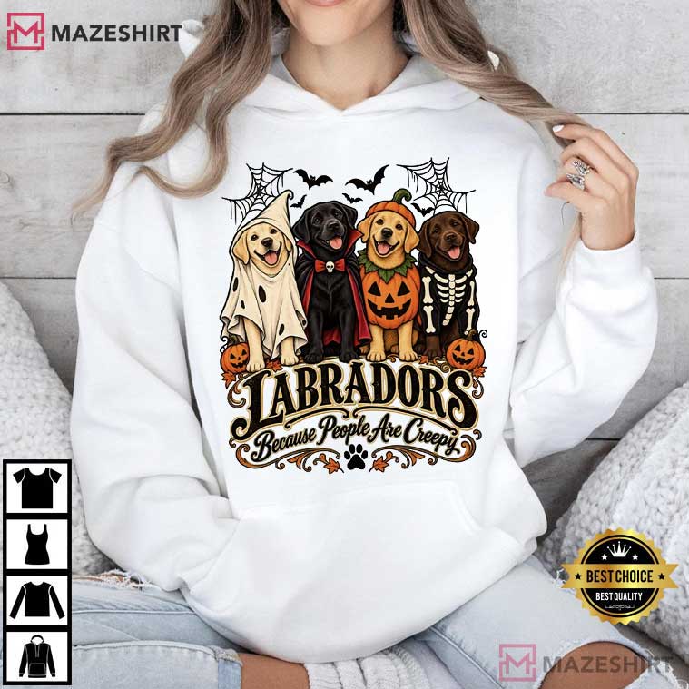 Halloween Labrador Retriever Dogs Funny T-Shirt Halloween Labrador Retriever Dogs Funny T-Shirt