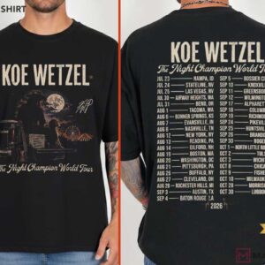 Koe Wetzel 2026 Tour Western Concert Merch Graphic T-Shirt