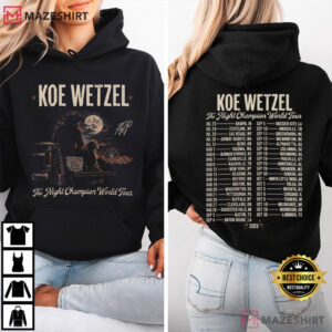 Koe Wetzel 2026 Tour Western Concert Merch Graphic T Shirt (2)