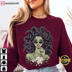 Medusa Lollipop Sunglasses Snake Vintage Greek Mythology Halloween T Shi (3)