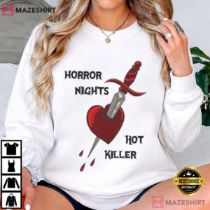 Halloween Horror Nights Hot Killer Heart And Dagger T Shirt (1)
