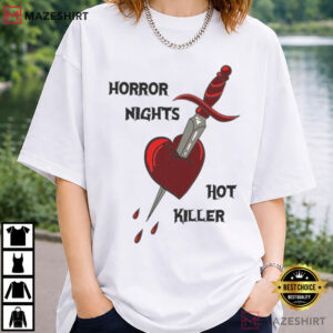 Halloween Horror Nights Hot Killer Heart And Dagger T Shirt (2)