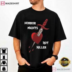 Halloween Horror Nights Hot Killer Heart And Dagger T Shirt (3)