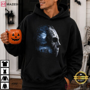 Horror Masked Lake Killer Dark Camp Slasher Halloween T Shirt (1)