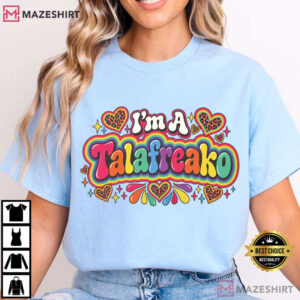 I'm A Talafreako Texas Politics Colorful Retro Hearts T Shirt (3)
