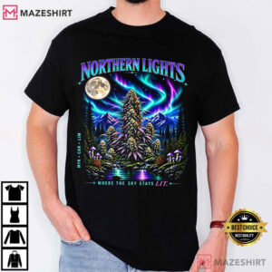Northern Lights Weed Strain Retro Cannabis T Shirt (1)