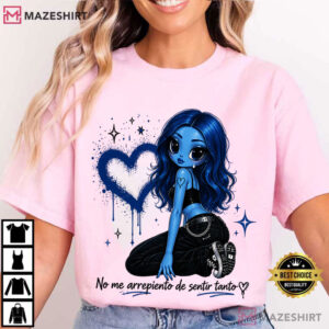 Karol G No Me Arrepiento De Sentir Tanto Music Concert T Shirt (1)