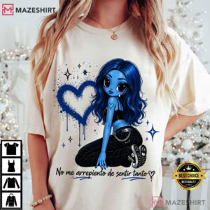 Karol G No Me Arrepiento De Sentir Tanto Music Concert T Shirt (3)