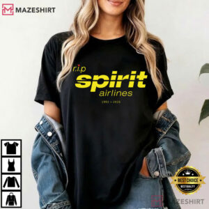 RIP Spirit Airlines 1992 2026 Satirical T Shirt (2)